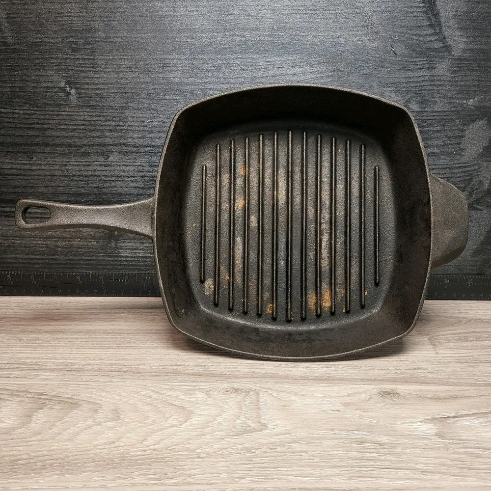 Mainstays Cast Iron Griddle Skillet Frying Camping Cookware #8